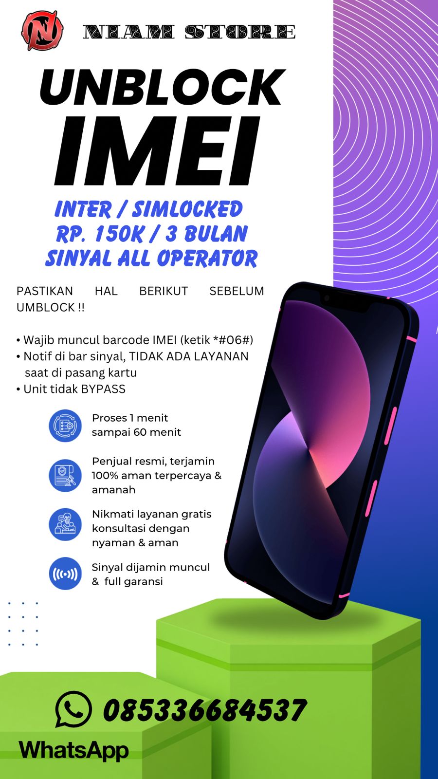 (PROMO) Unblock IMEI Iphone